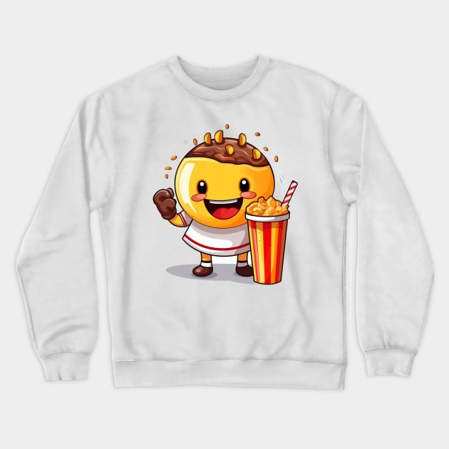 Donut kawaii  junk food T-Shirt cute  funny Crewneck Sweatshirt by nonagobich